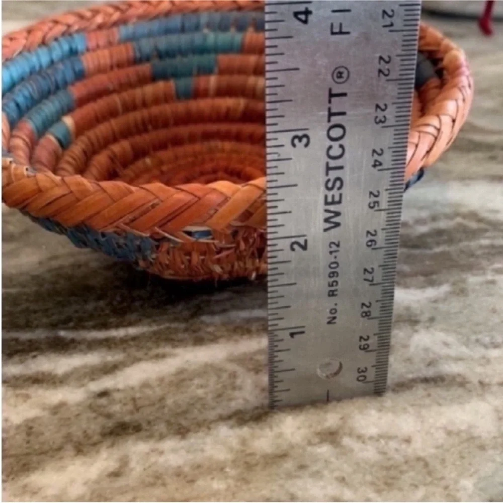 Vintage Handwoven Southwest Set of 2 Basket Bowls